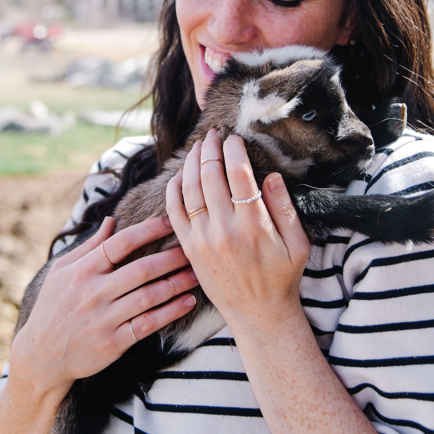 Rose Gold Stacking Ring Set, 14K Rose Gold Filled