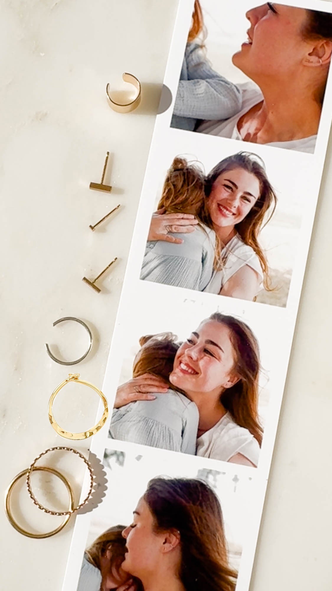 12mm Hammered Hoop Earrings, 14K Gold Filled