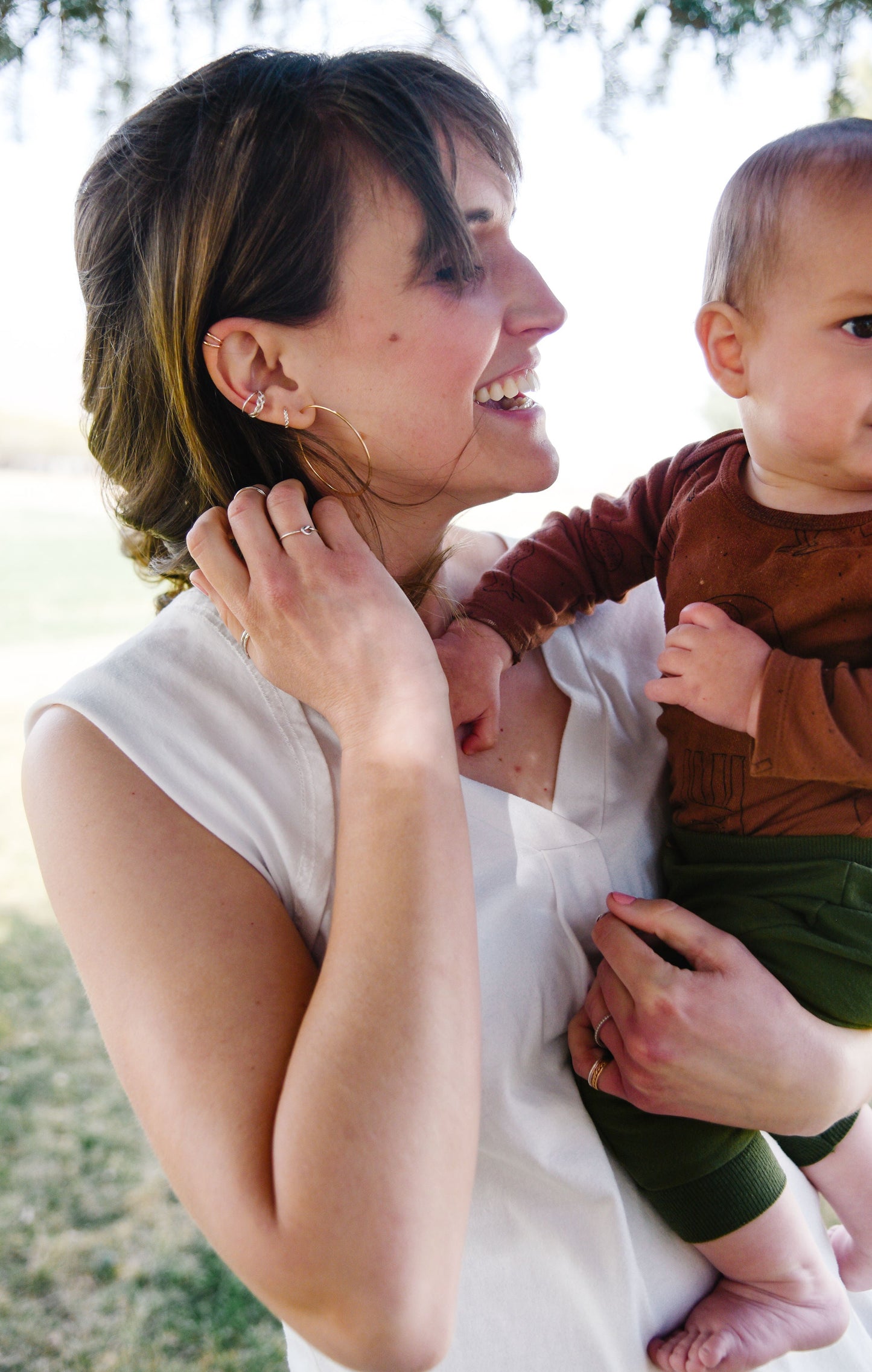 45mm Hammered Hoop Earrings, 14K Gold Filled
