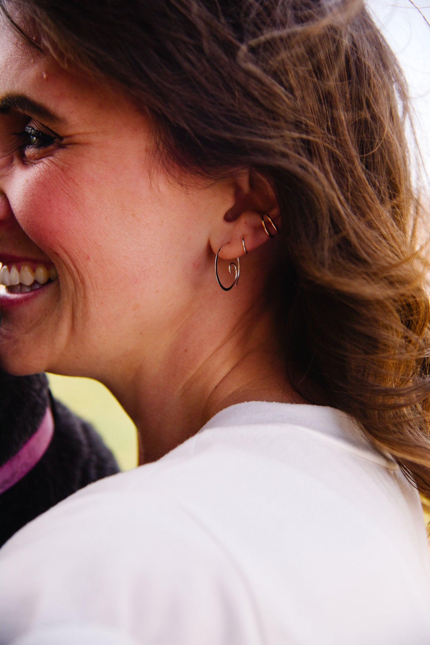 Spiral Hoop Earrings