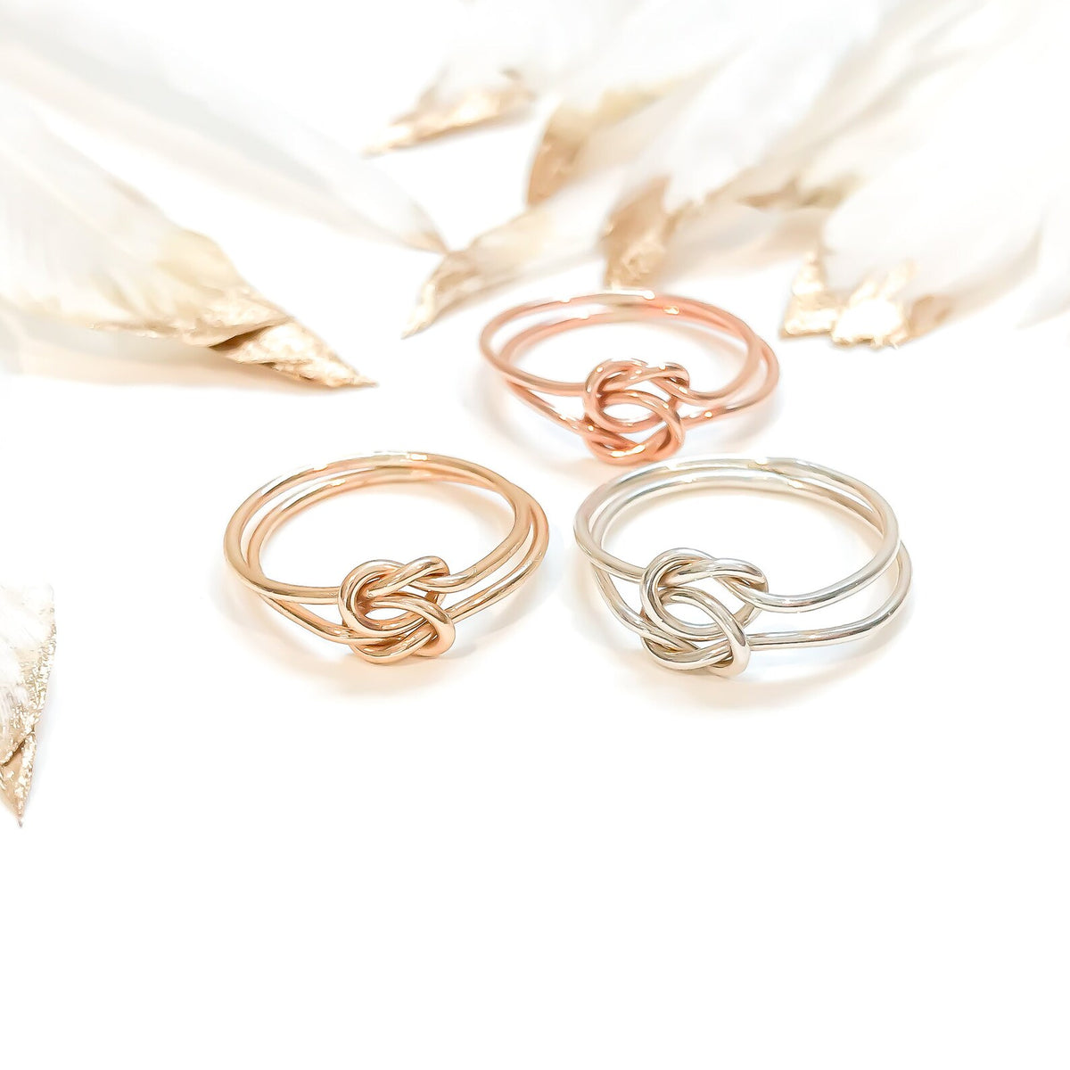 Double Knot Ring, 14K Gold Filled