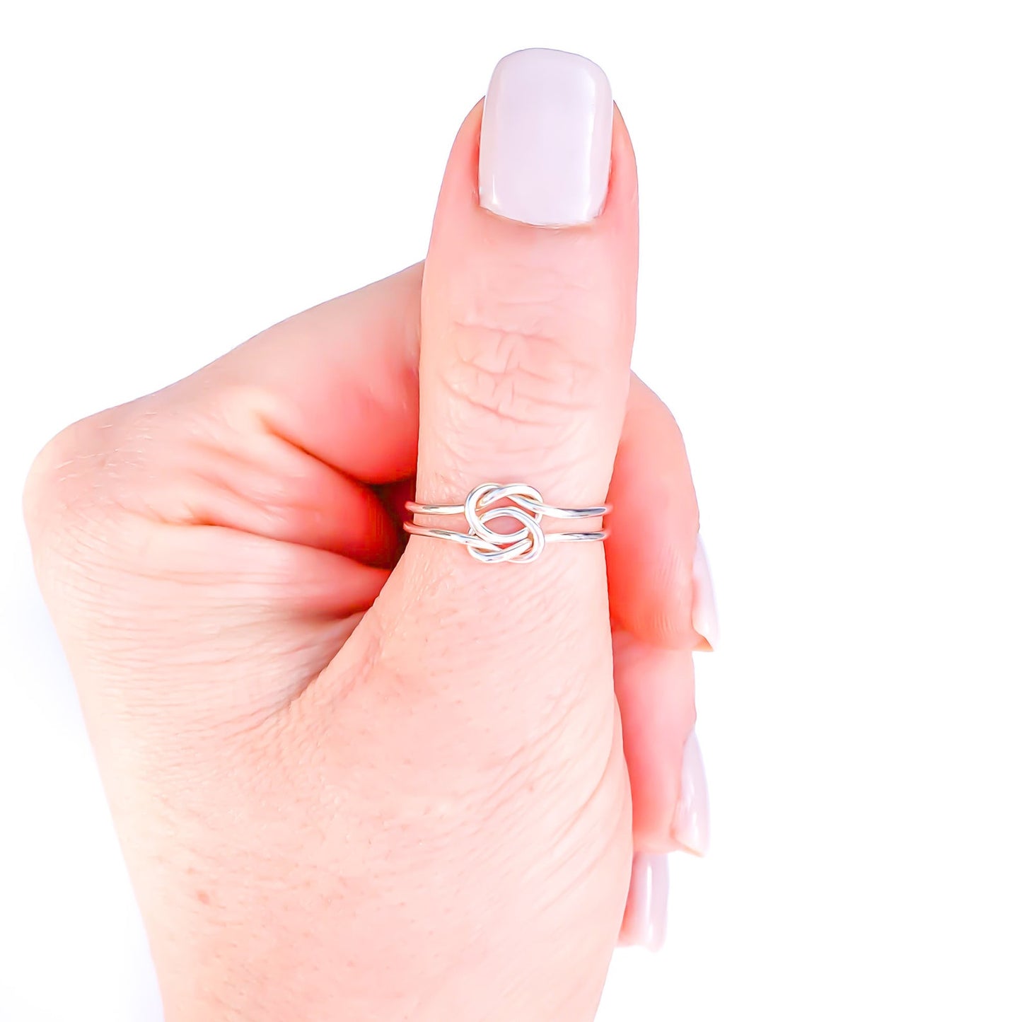 Double Knot Ring, Sterling Silver