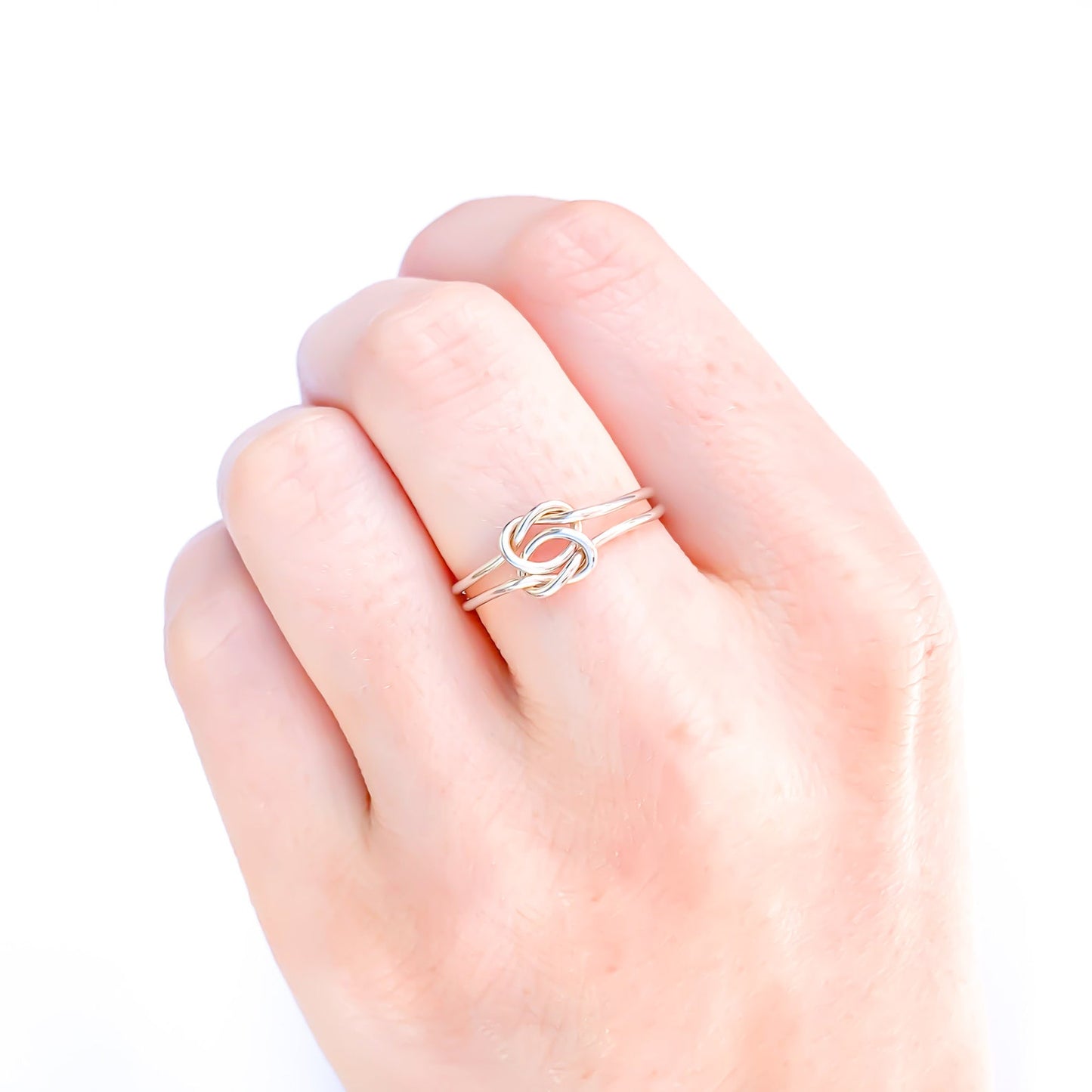 Double Knot Ring, Sterling Silver