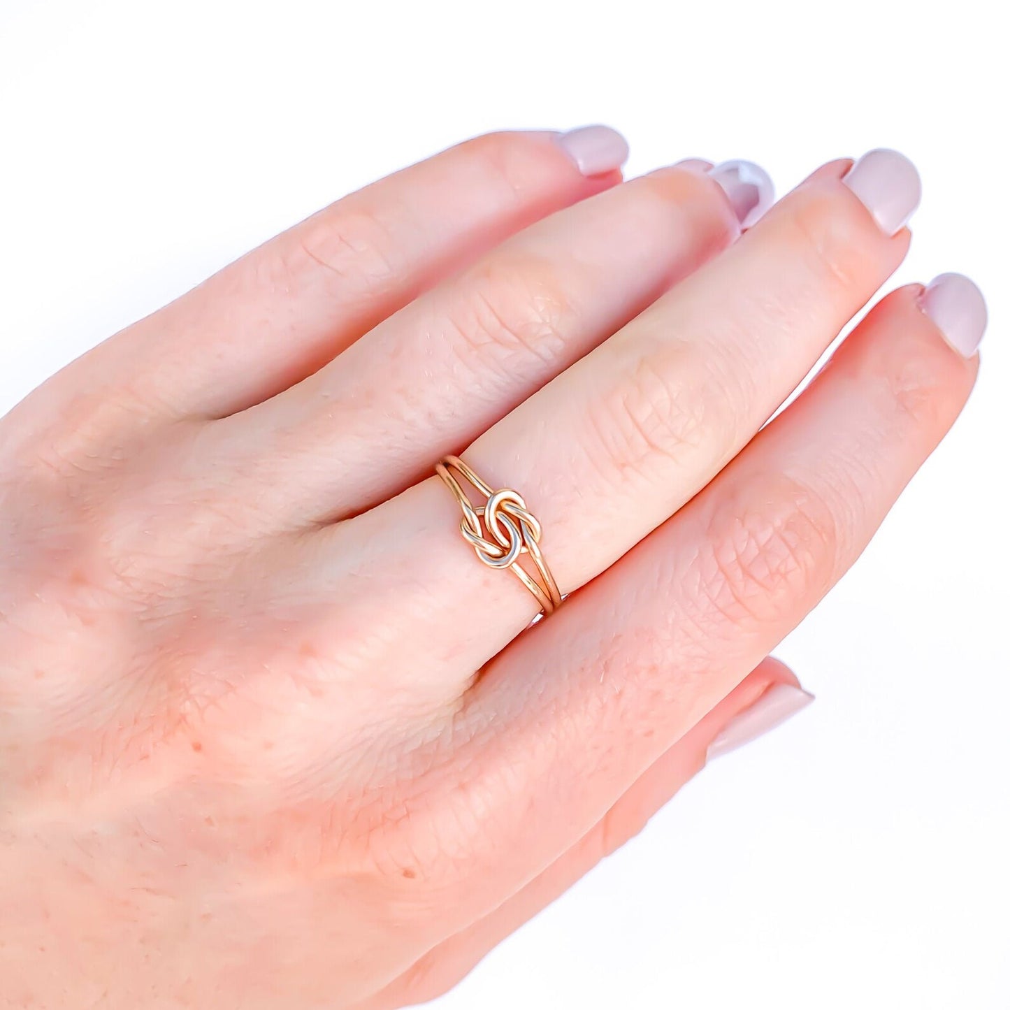 Double Knot Ring, 14K Gold Filled