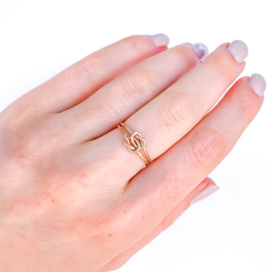 Double Knot Ring, 14K Gold Filled