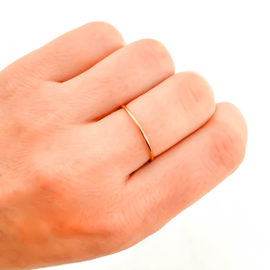 Dainty Rose Gold Ring, Rose Gold Filled