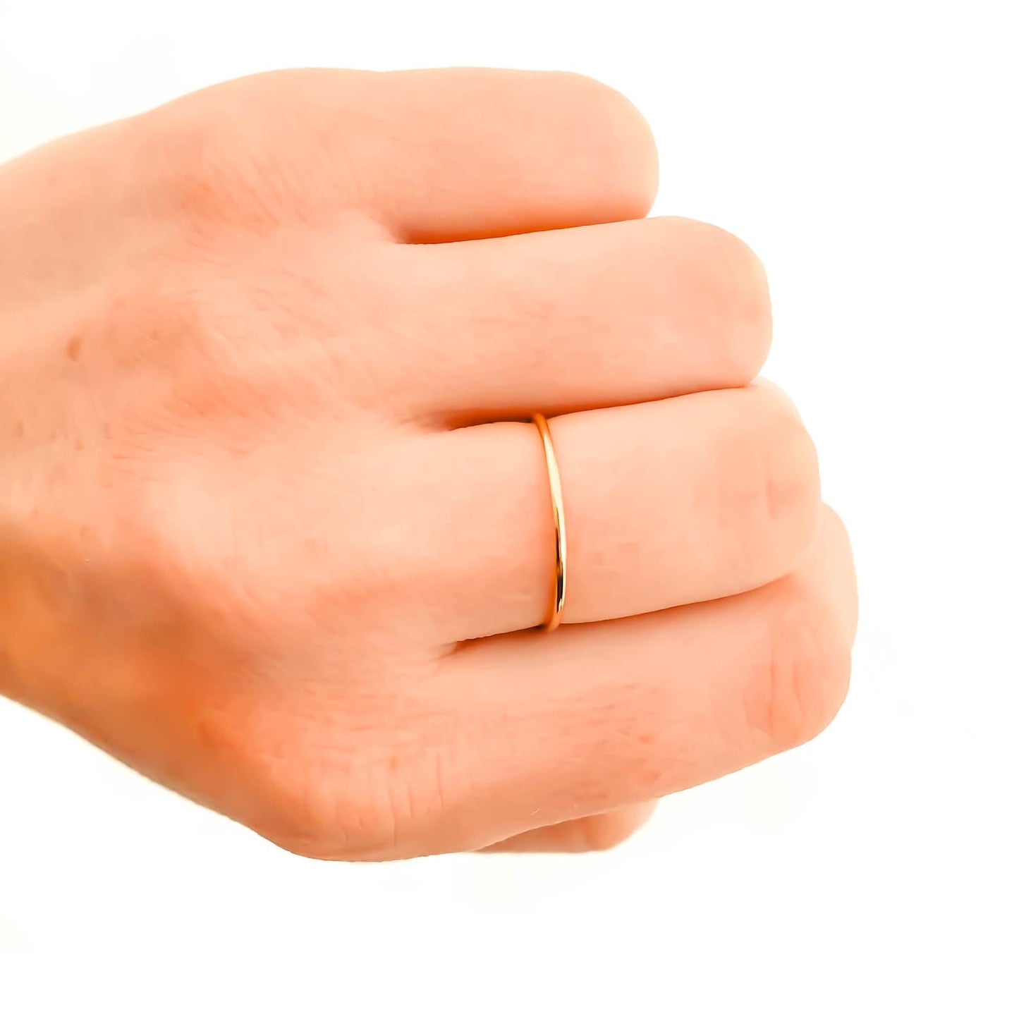 Gold Filled Stacking Rings, Round Smooth