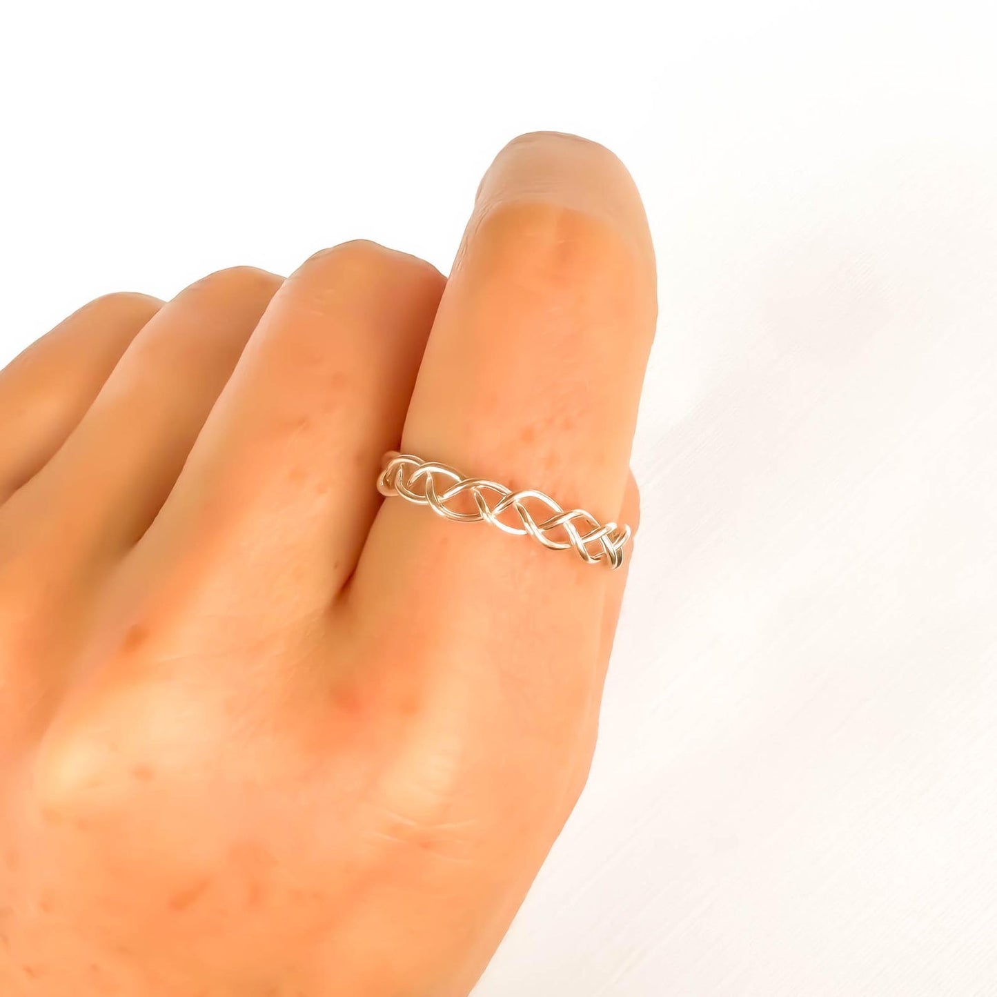 Braided Ring, 925 Sterling Silver