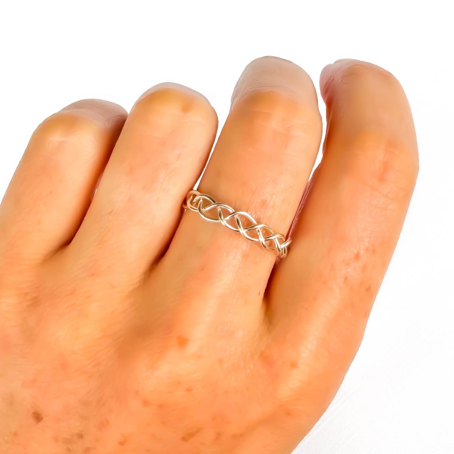 Braided Ring, 925 Sterling Silver