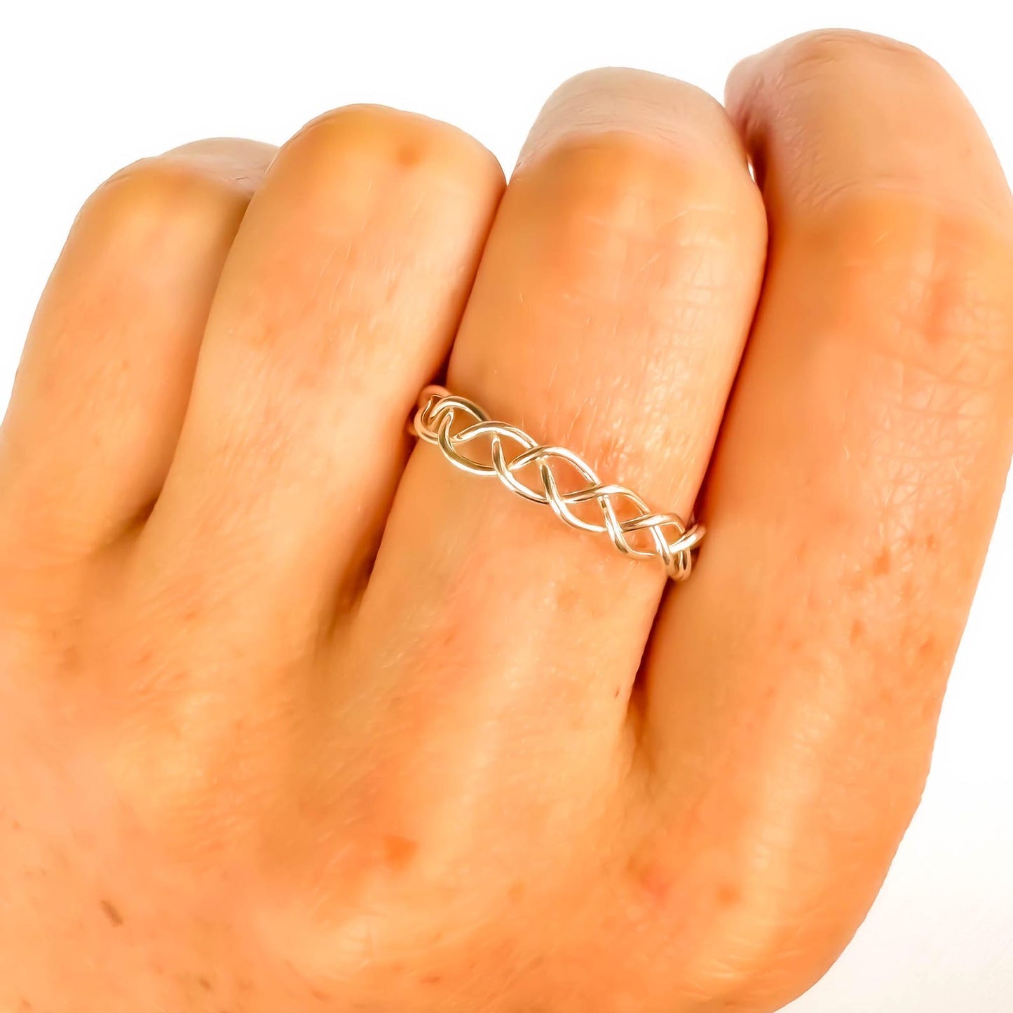 Braided Ring, 925 Sterling Silver