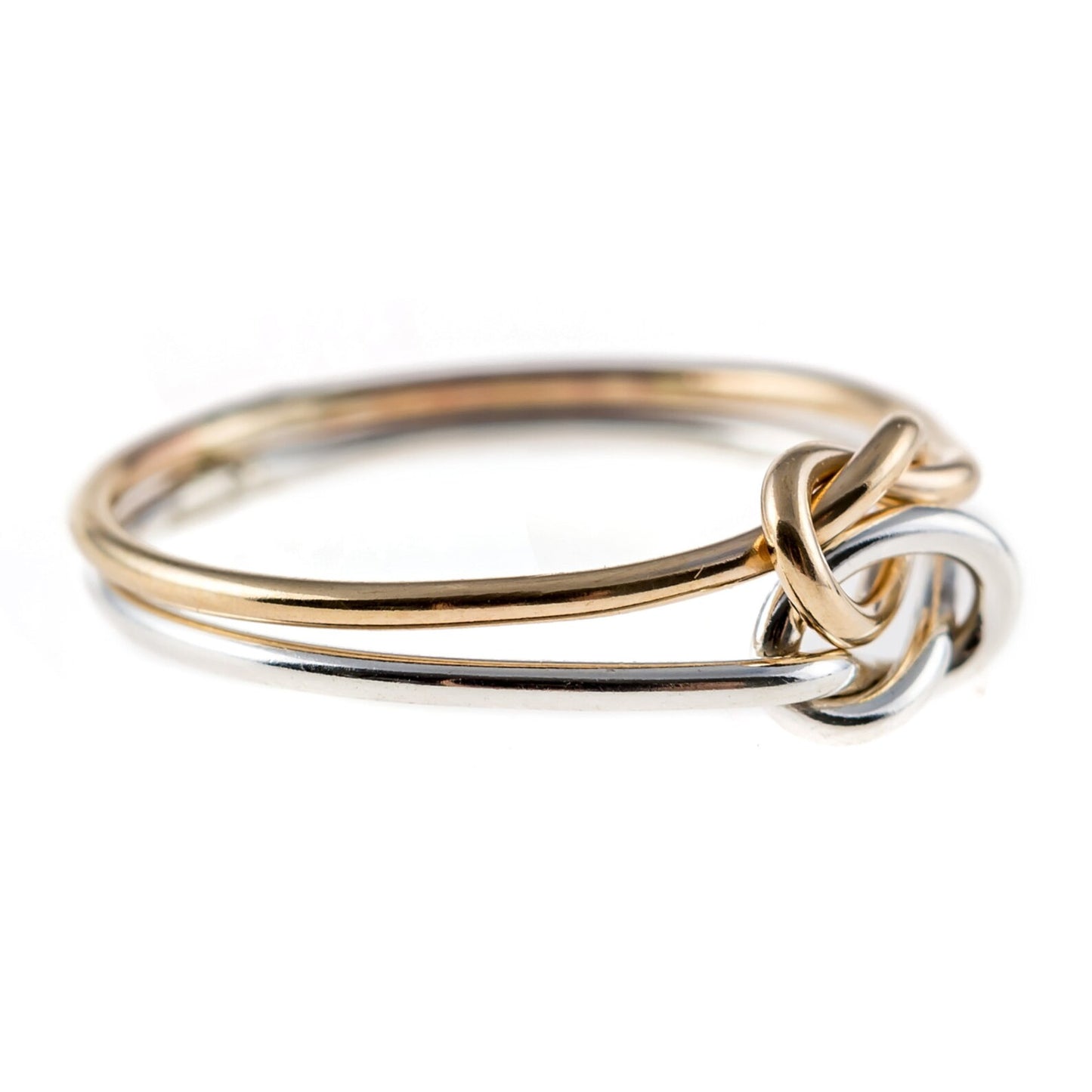 Double Knot Ring, 14K Gold Filled & Sterling Silver