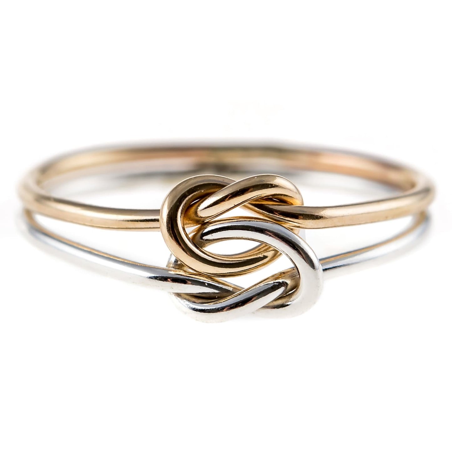 Double Knot Ring, 14K Gold Filled & Sterling Silver