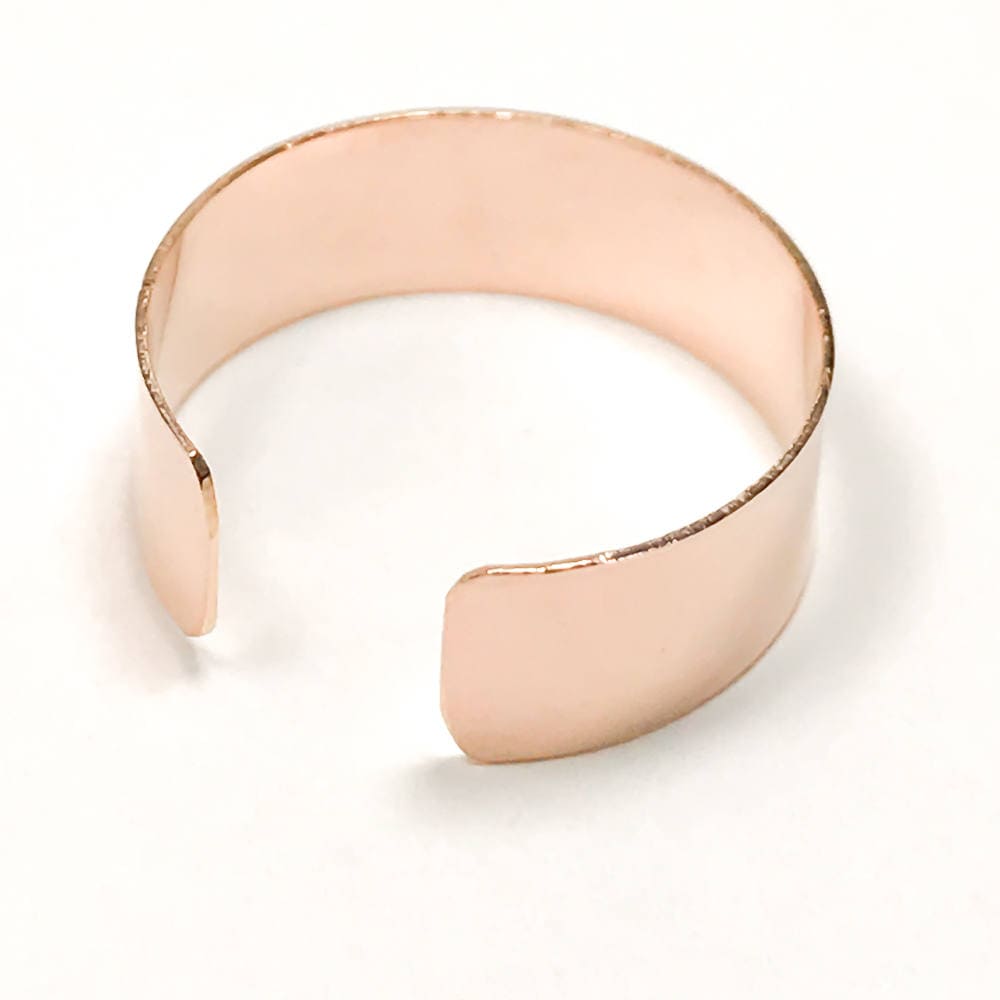 Wide Toe Ring, 14K Rose Gold Filled