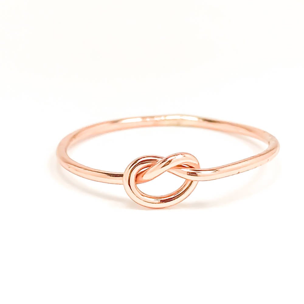 Knot Ring, 14K Rose Gold Filled