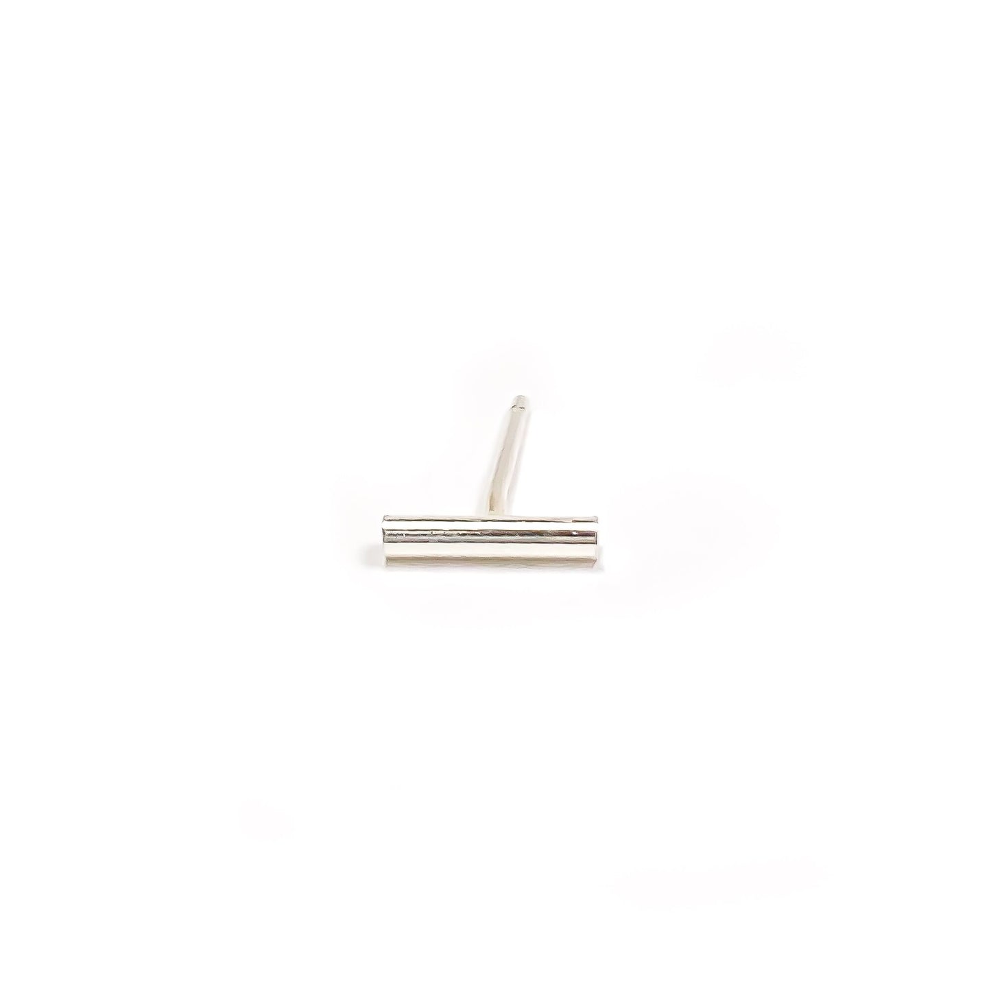 Dainty Round Bar Stud, Sterling Silver