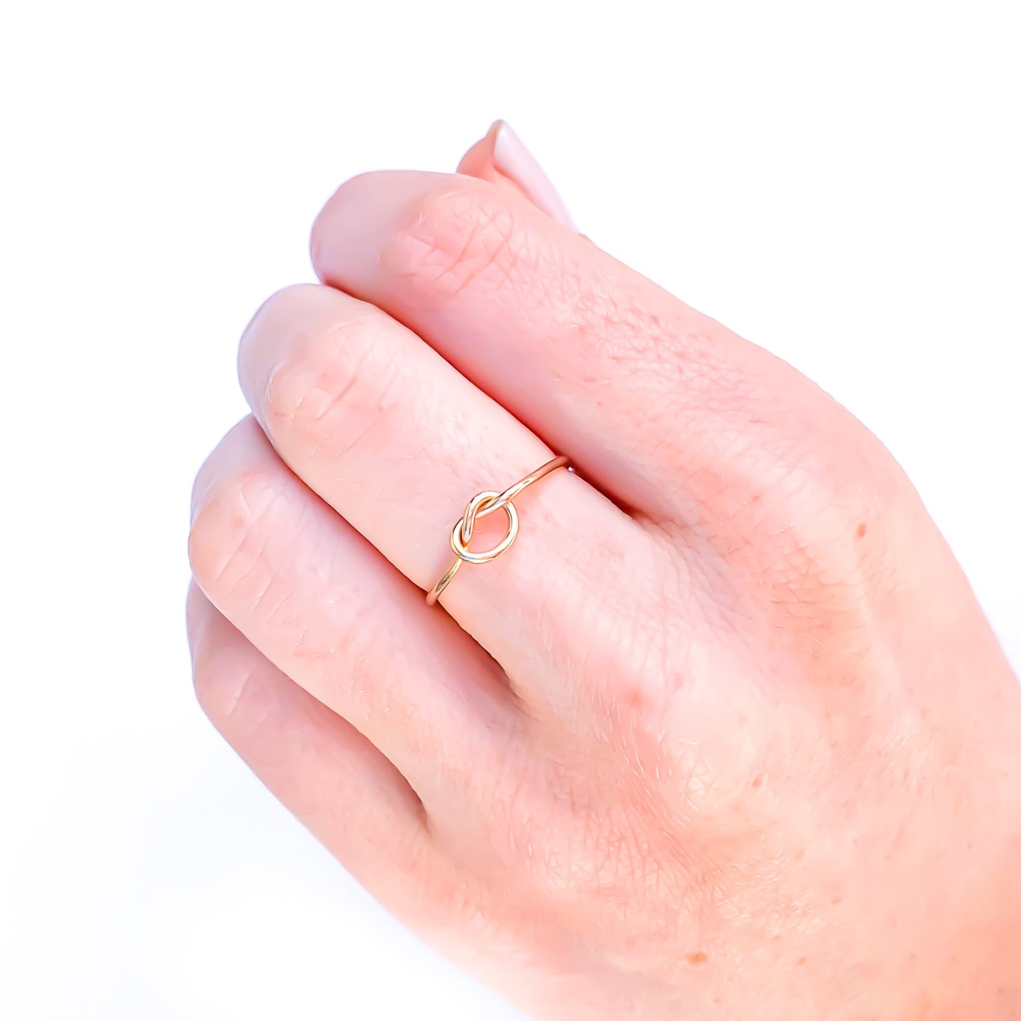 Gold Knot Ring, 14K Gold Filled