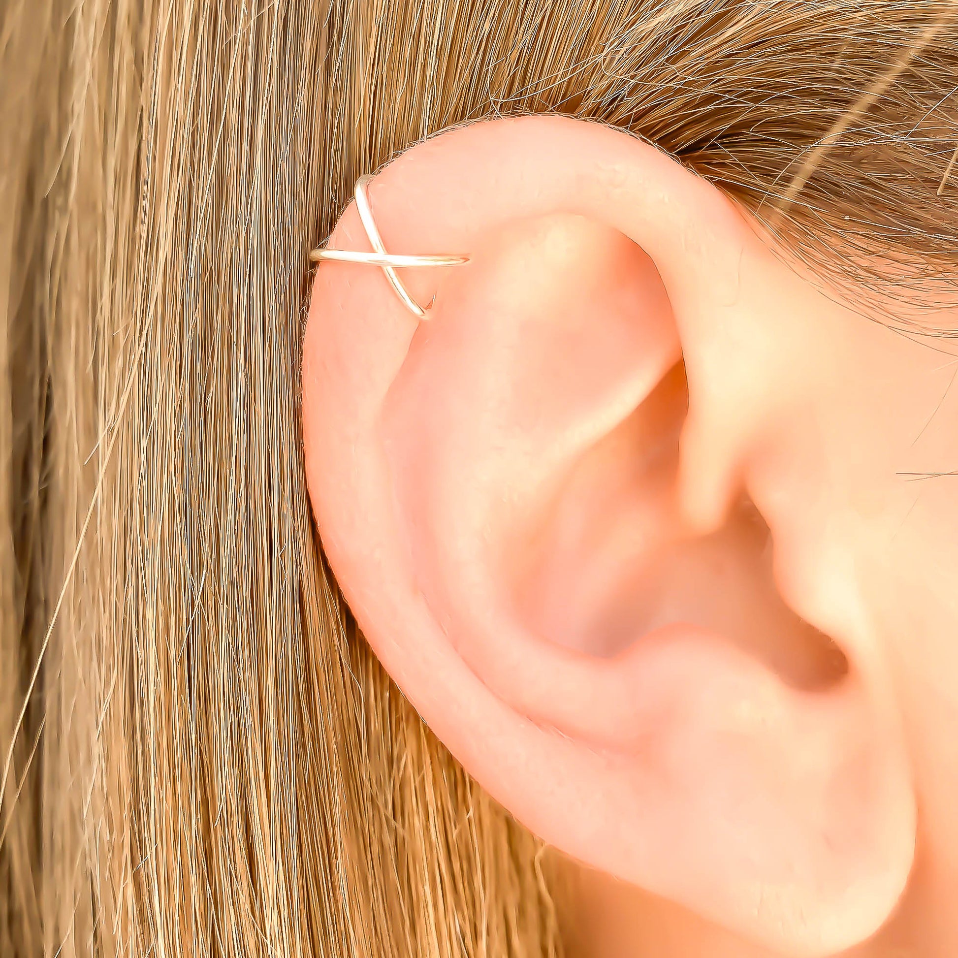 Infinite Ear Cuff  Ear cuff, Flat back earrings, Ear bar