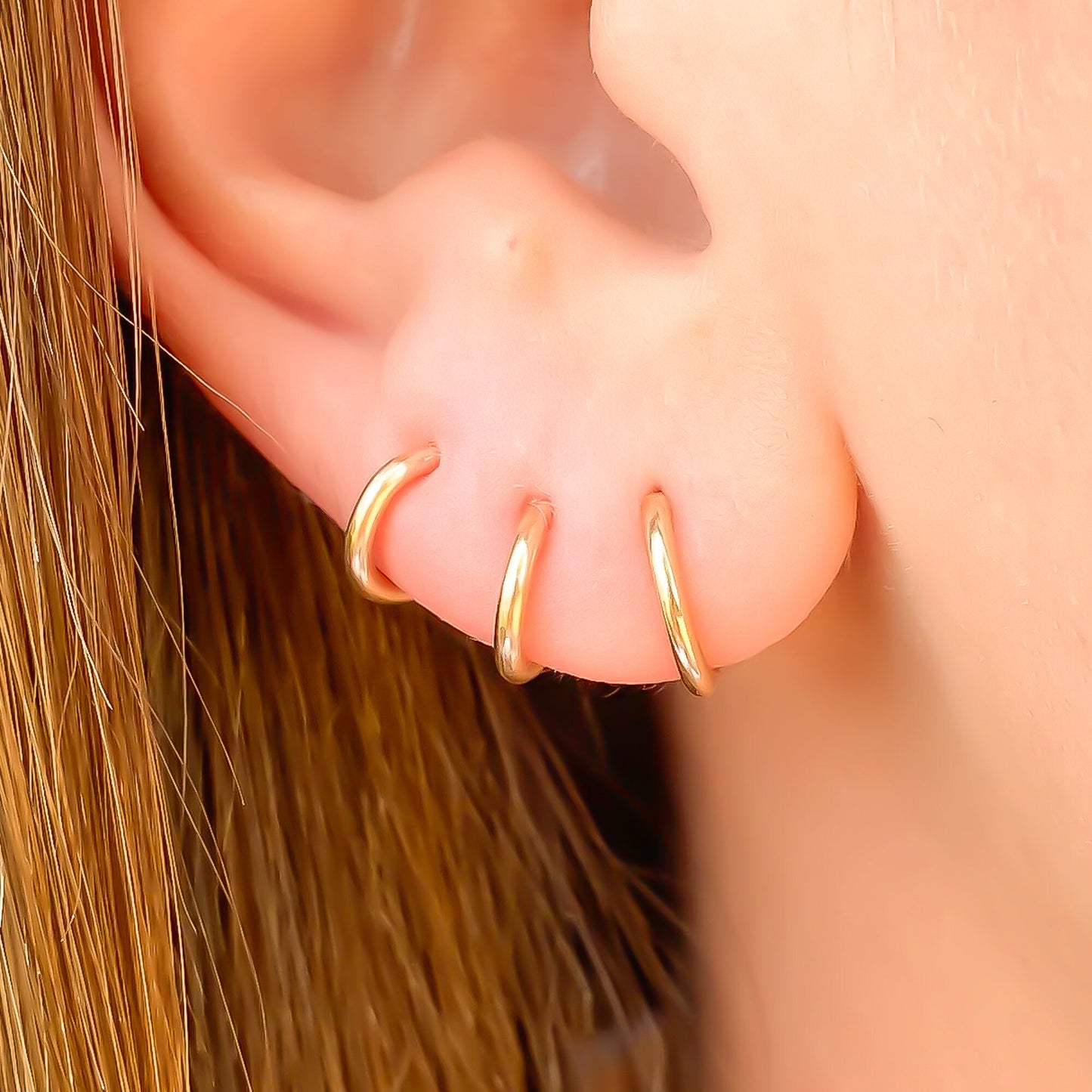 Single or Set of Hoop Earrings with Post
