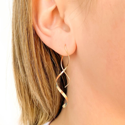 Long Spiral Earrings