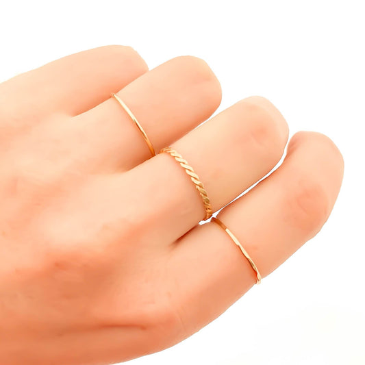Gold Filled Stacking Rings