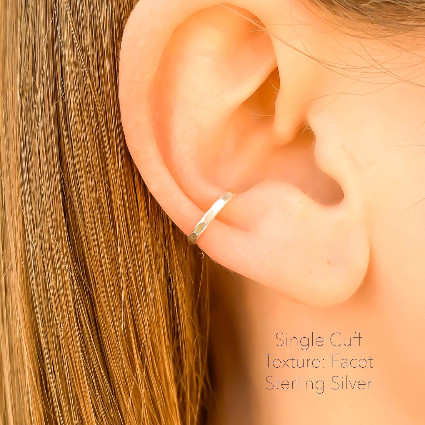 Set or Single Ear Cuff, Sterling Silver