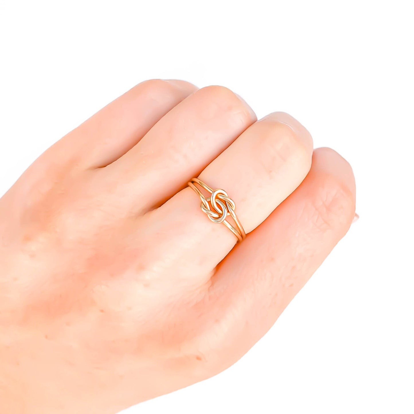 Double Knot Ring, 14K Gold Filled