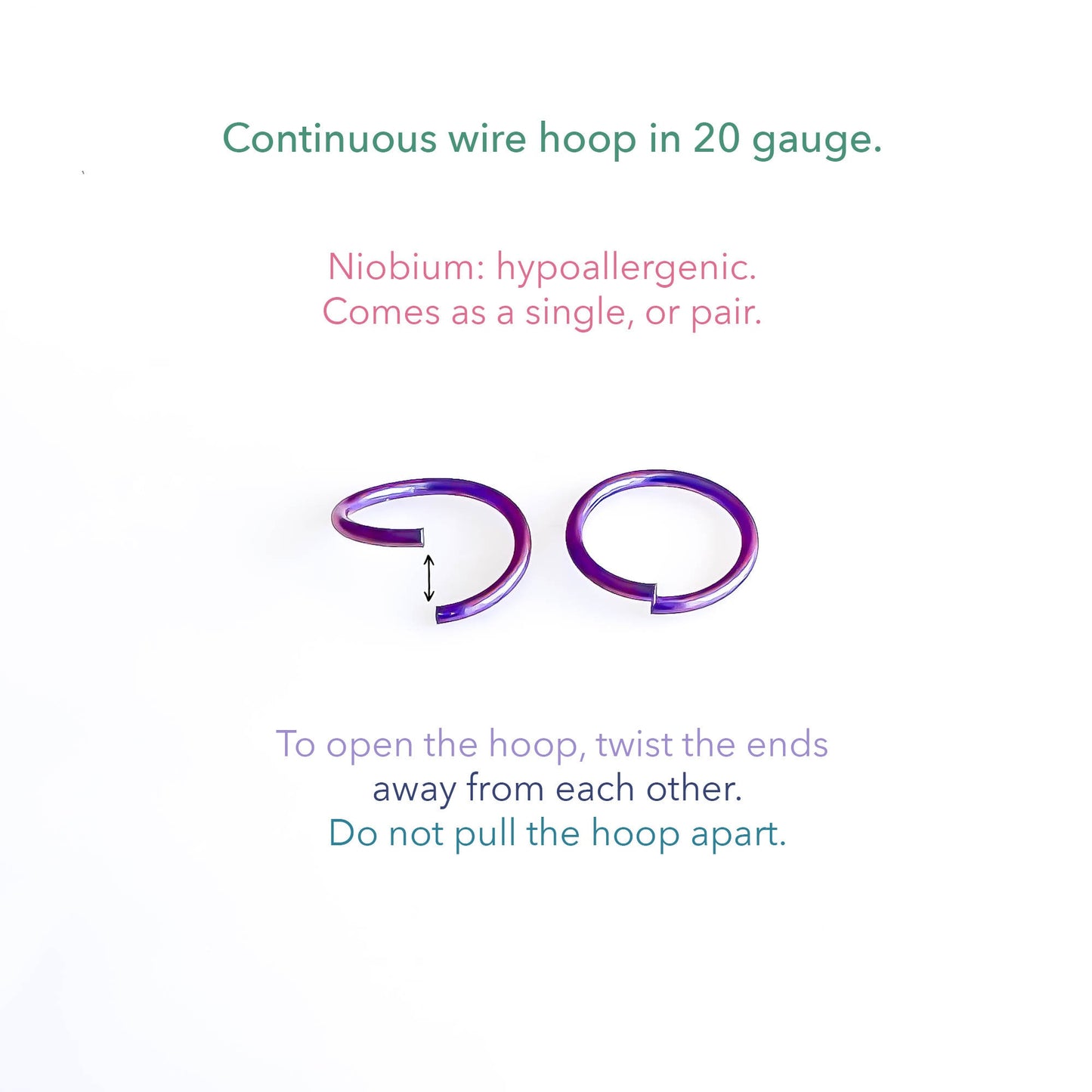 Niobium Hoop Earrings