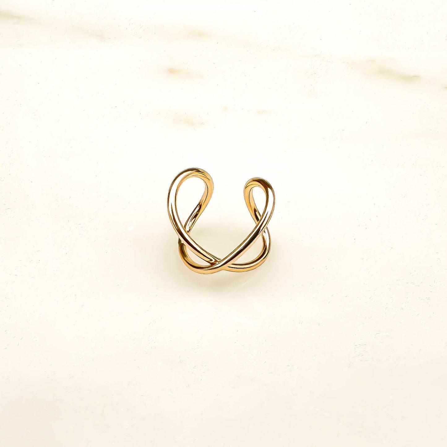 Top Cross Ear Cuff, 14K Gold Filled