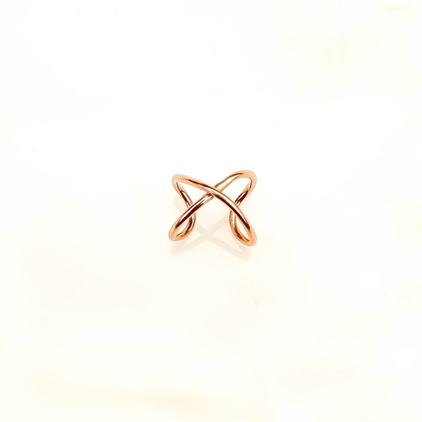 Top Cross Ear Cuff, 14K Rose Gold Filled