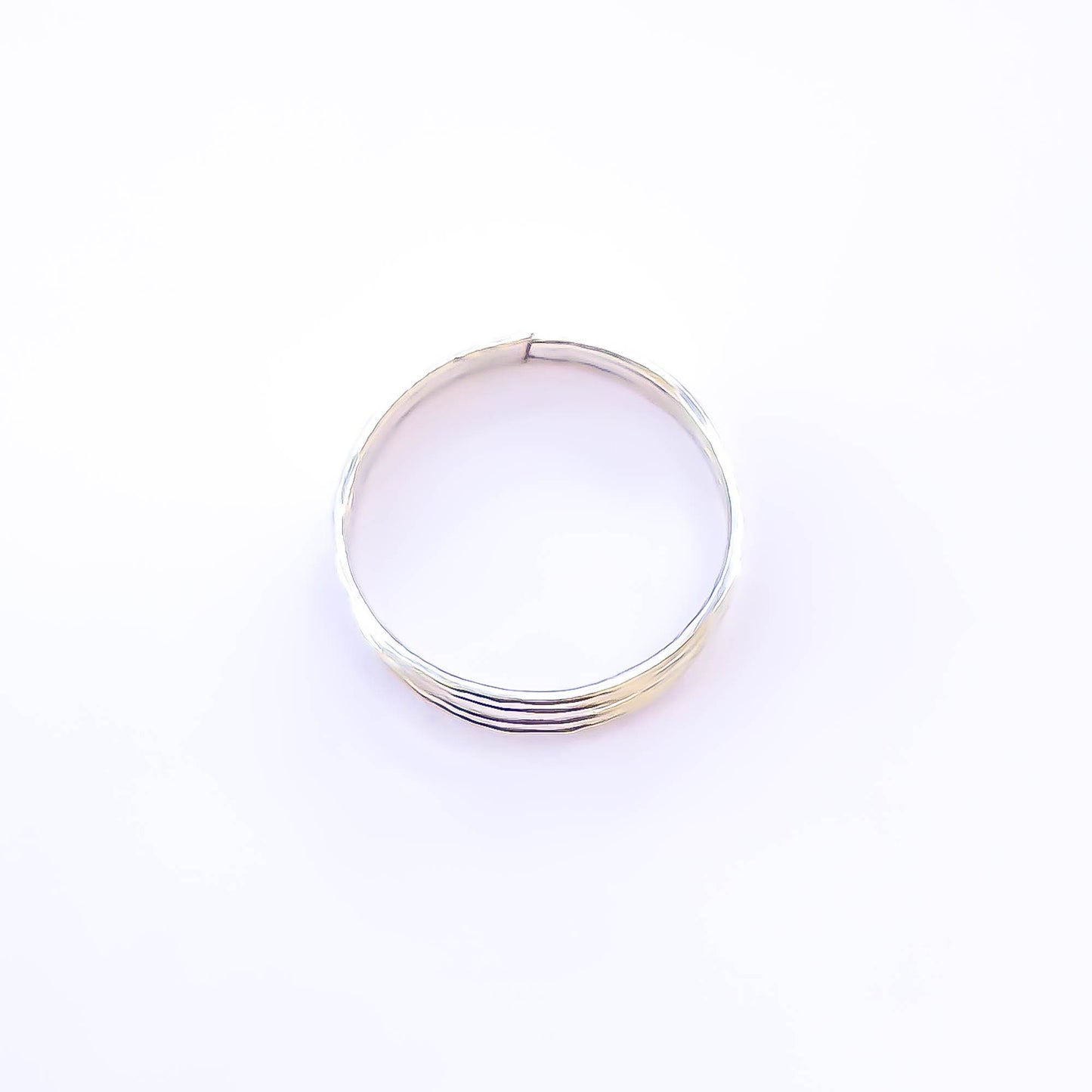 4 Band Hammered Ring, Sterling Silver