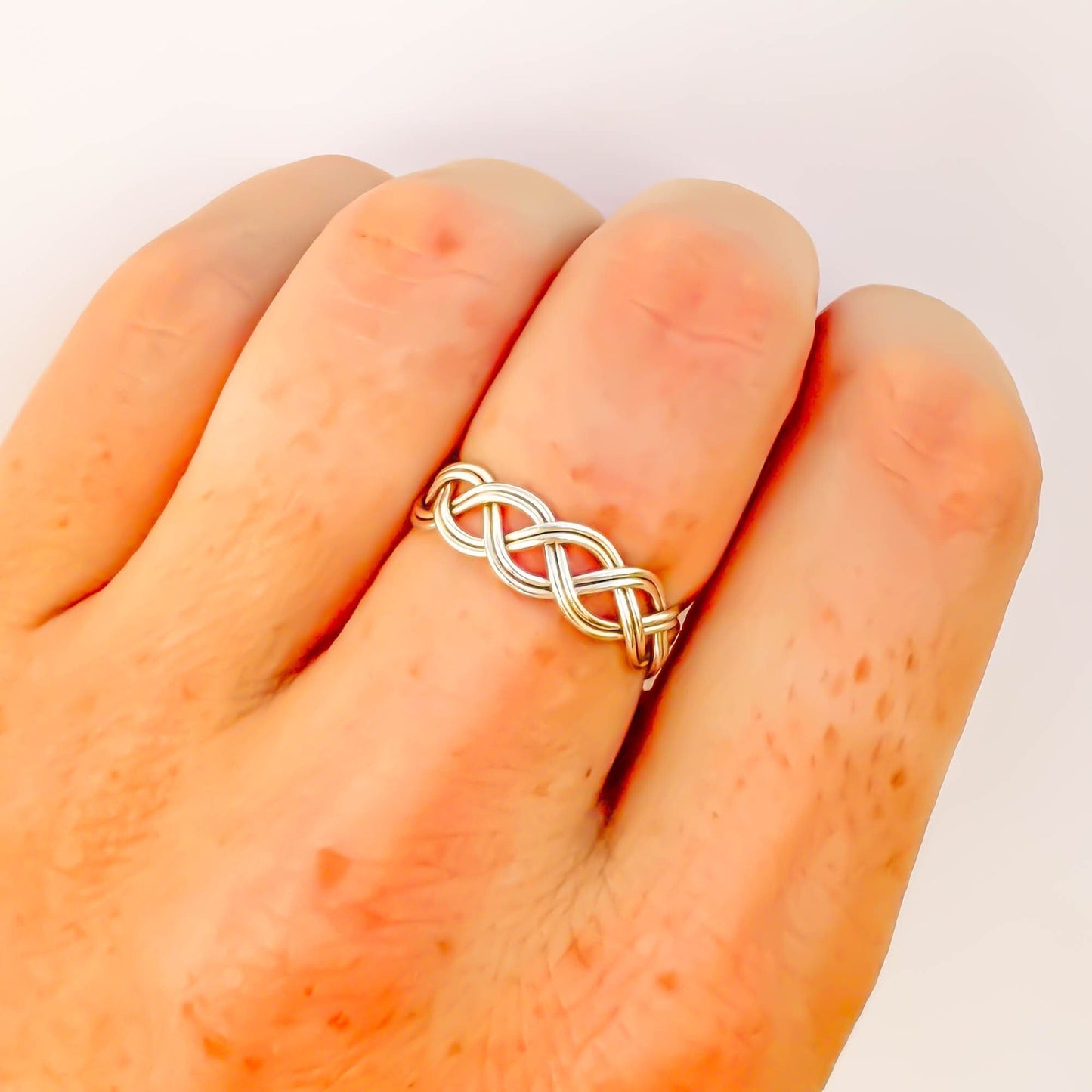 SIZE 5.25 Braided Ring, Sterling Silver