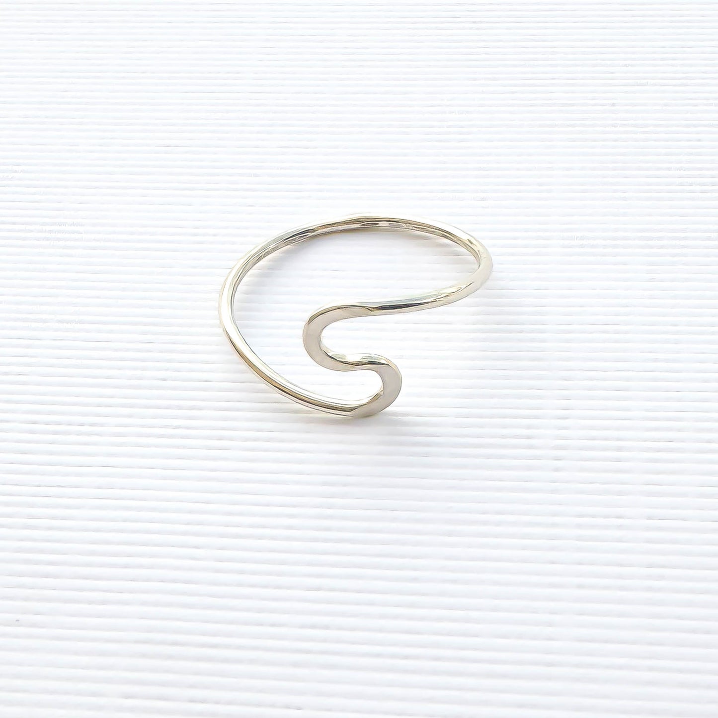 SIZE 5.75 S Curve Wave Ring, Sterling Silver