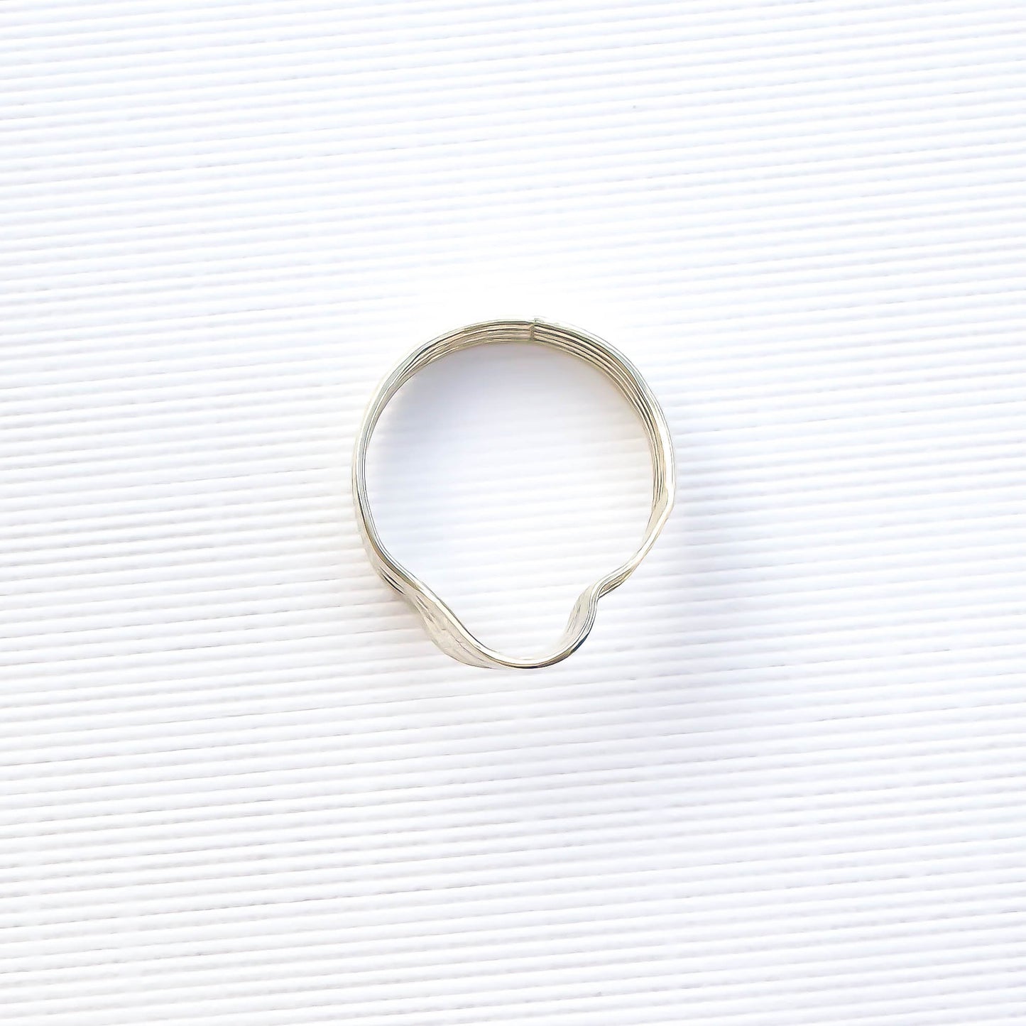 SIZE 5.5 Open Loop Wave Ring, Sterling Silver