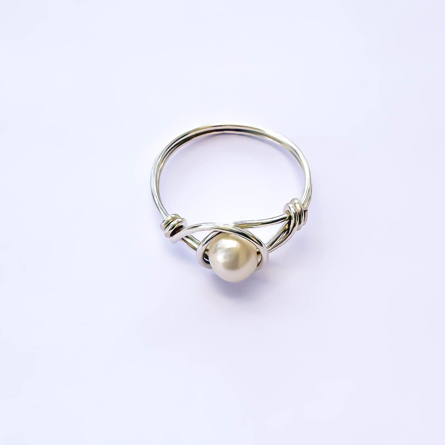 Genuine Freshwater Pearl Ring, Sterling Silver