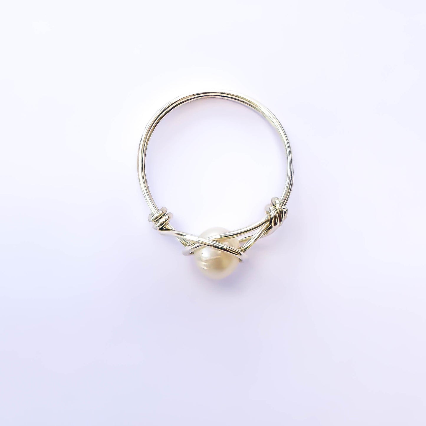 Genuine Freshwater Pearl Ring, Sterling Silver