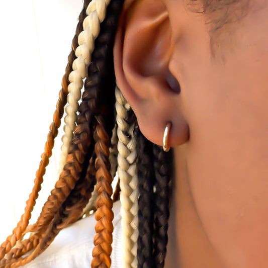 11mm Round Hoop Earrings, 14K Gold Filled