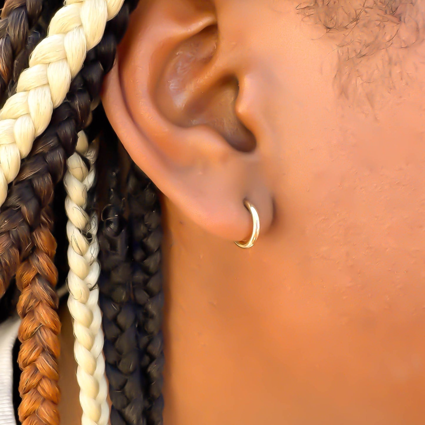 11mm Round Hoop Earrings, 14K Gold Filled