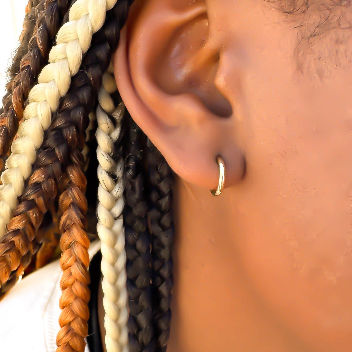 11mm Round Hoop Earrings, 14K Gold Filled