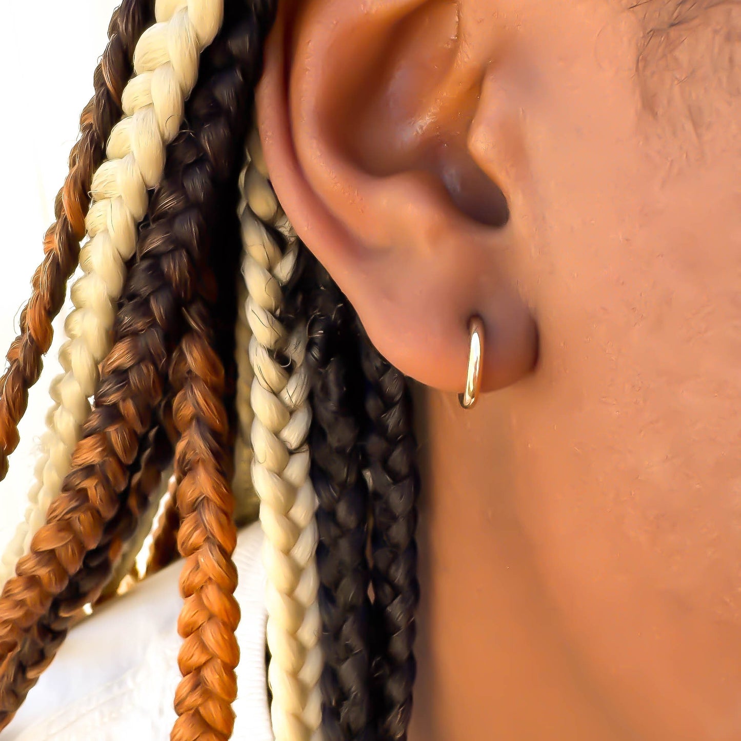 11mm Round Hoop Earrings, 14K Gold Filled