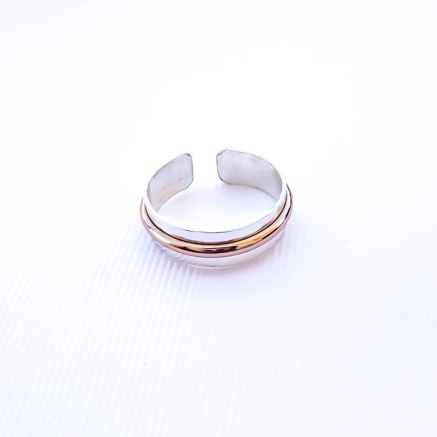 Sterling Silver and 14K Rose Gold Filled Multi Layer Toe Ring