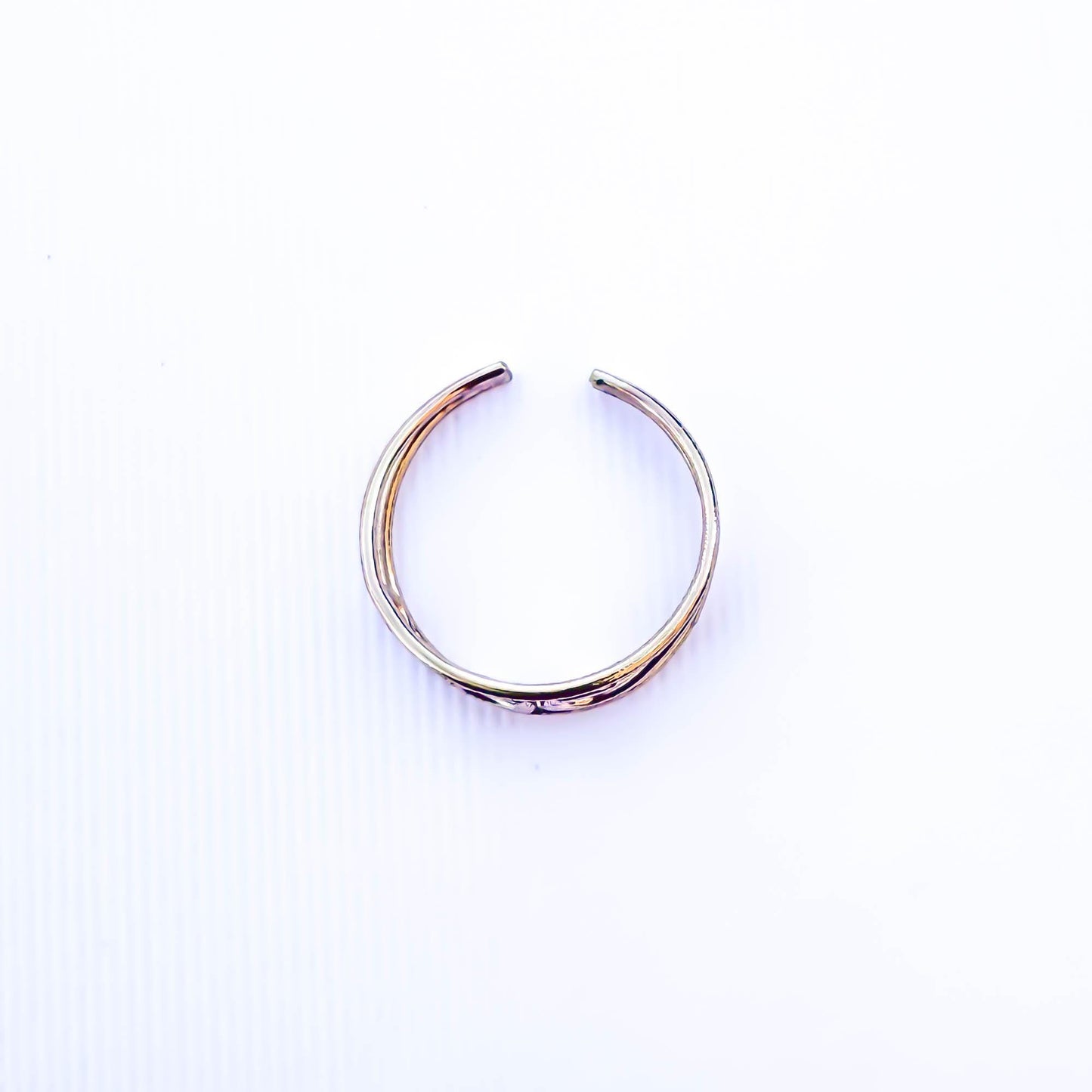 14K Gold Filled S Curved Toe Ring