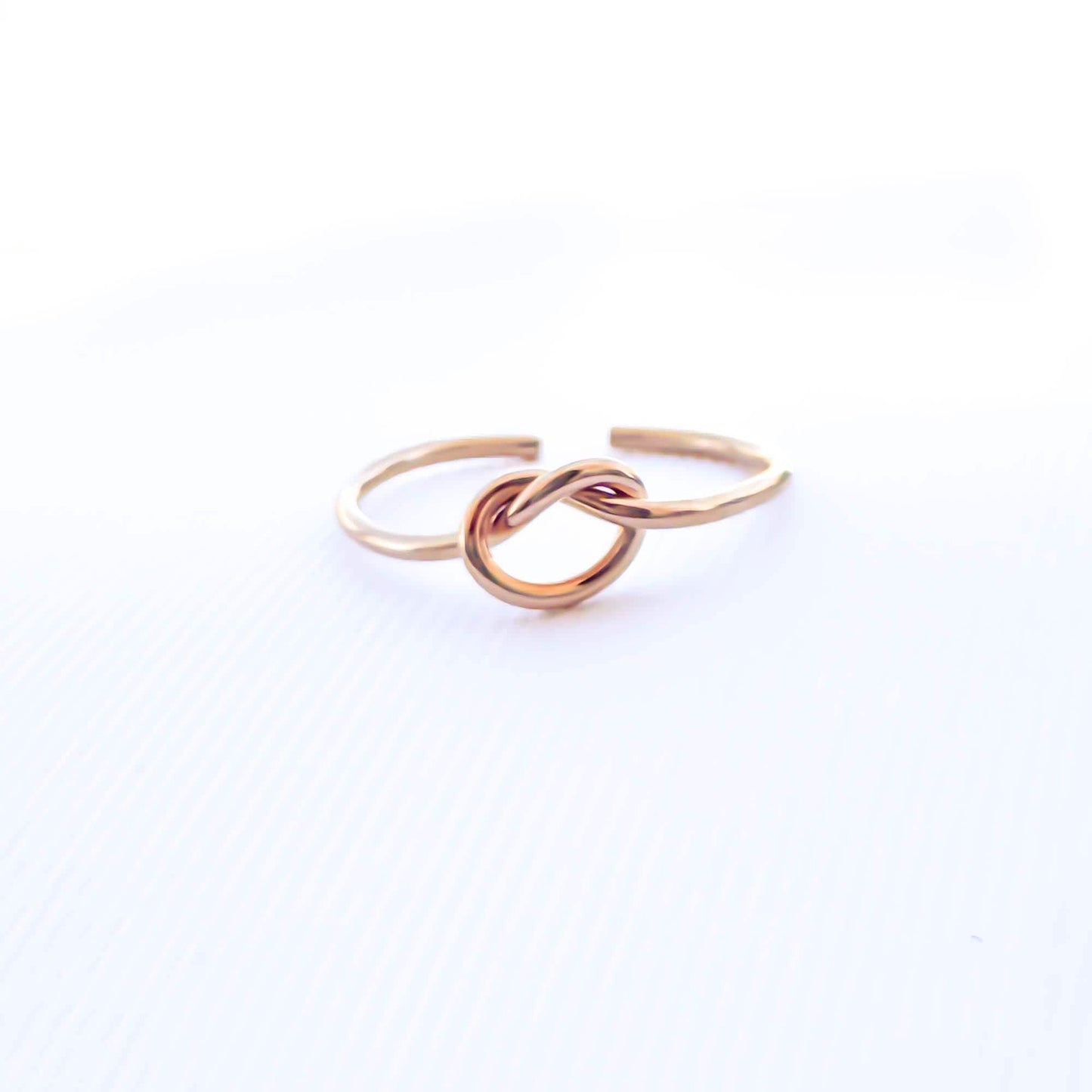 Knot Toe Ring, 14K Rose Gold Filled