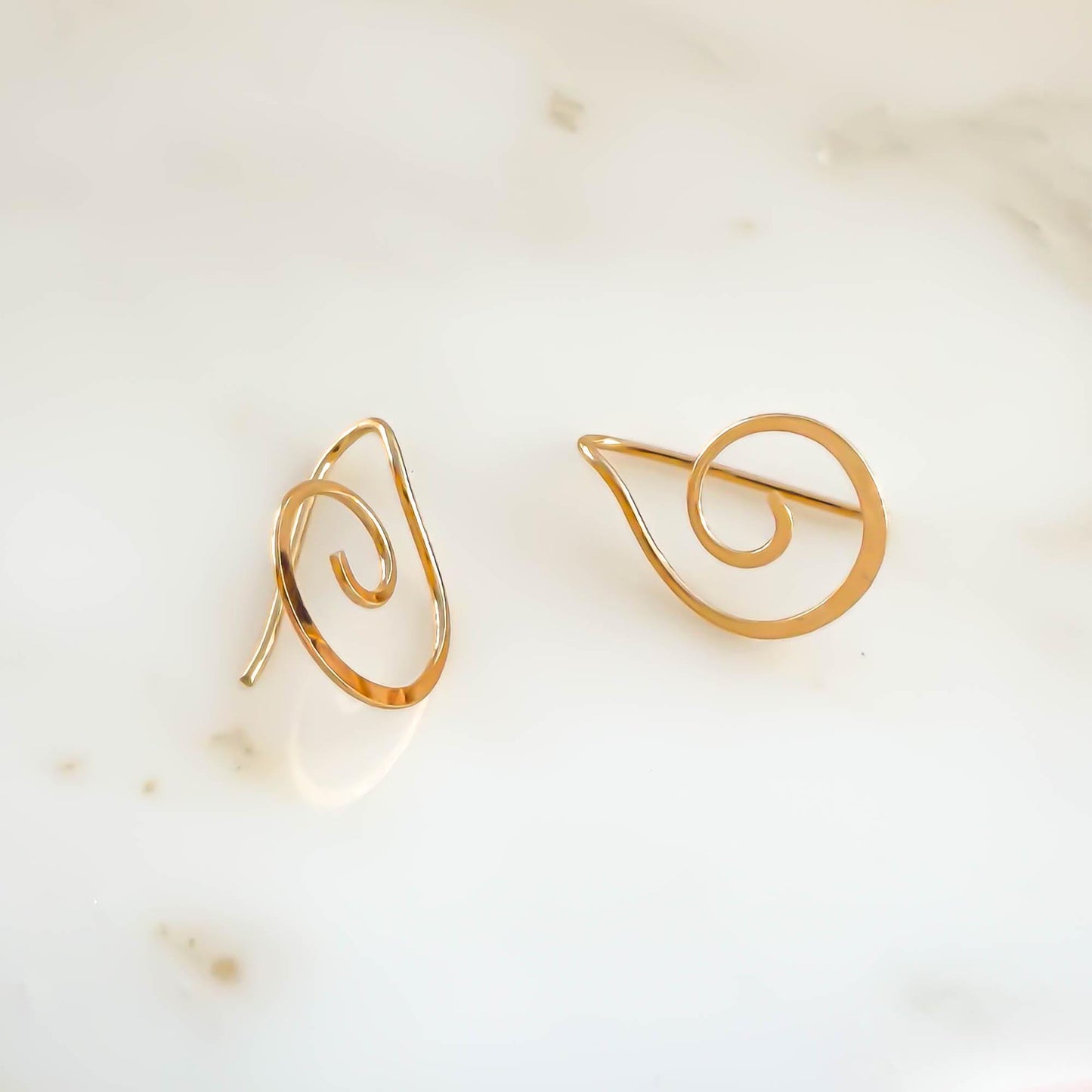 Treble Clef Slip Through Earrings, 14K Gold Filled