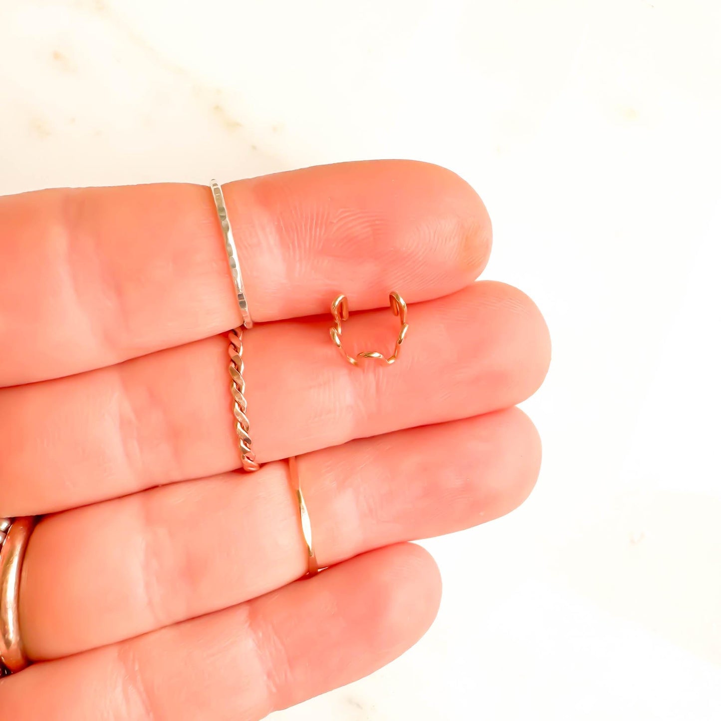 Ultra Mini Wave Cartilage Ear Cuff, 14K Gold Filled