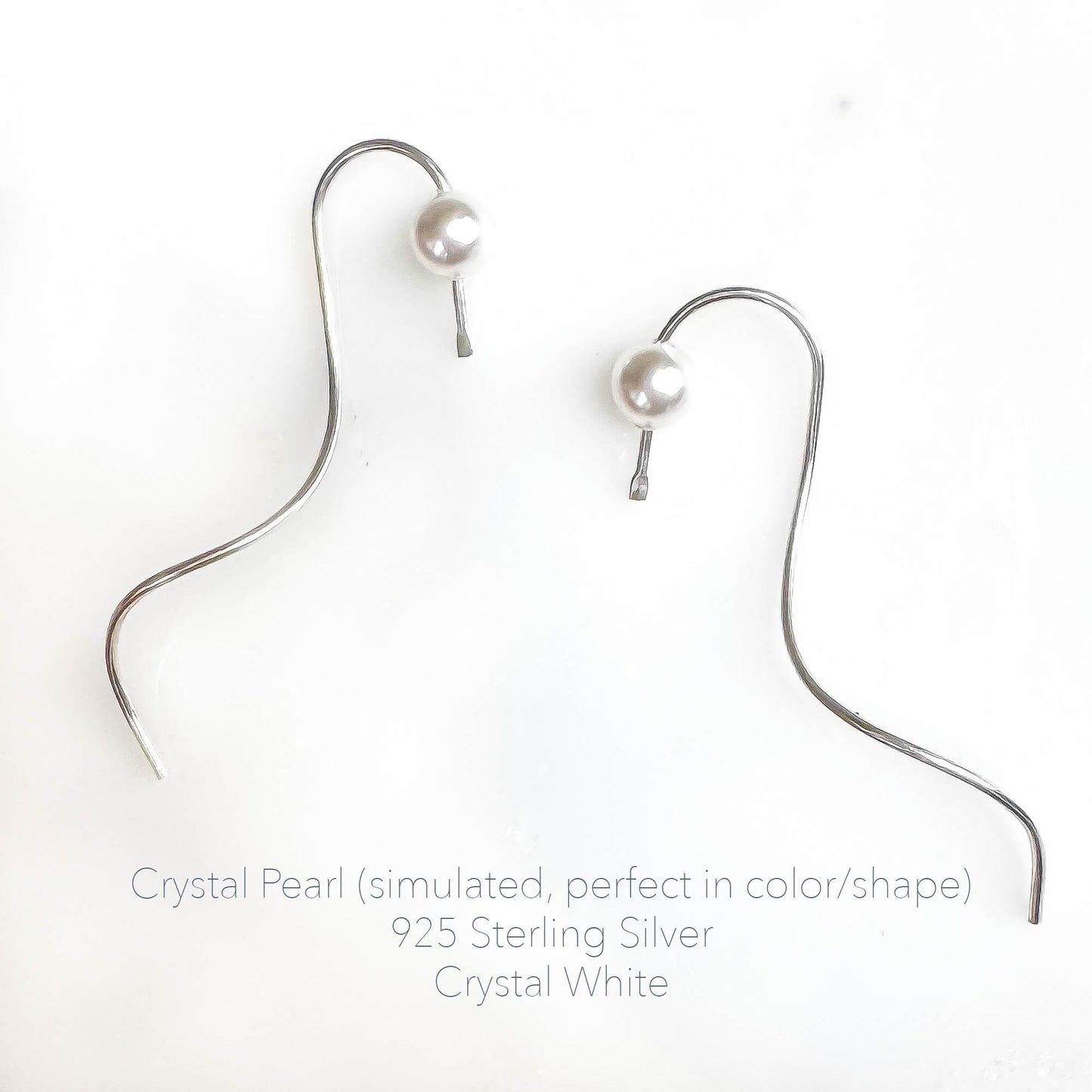 Pearl Spiral Earrings, 14K Gold Filled