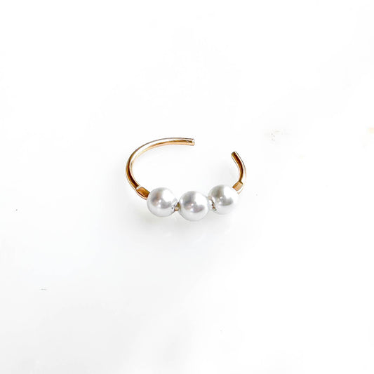 Pearl Ear Cuff, Sterling Silver