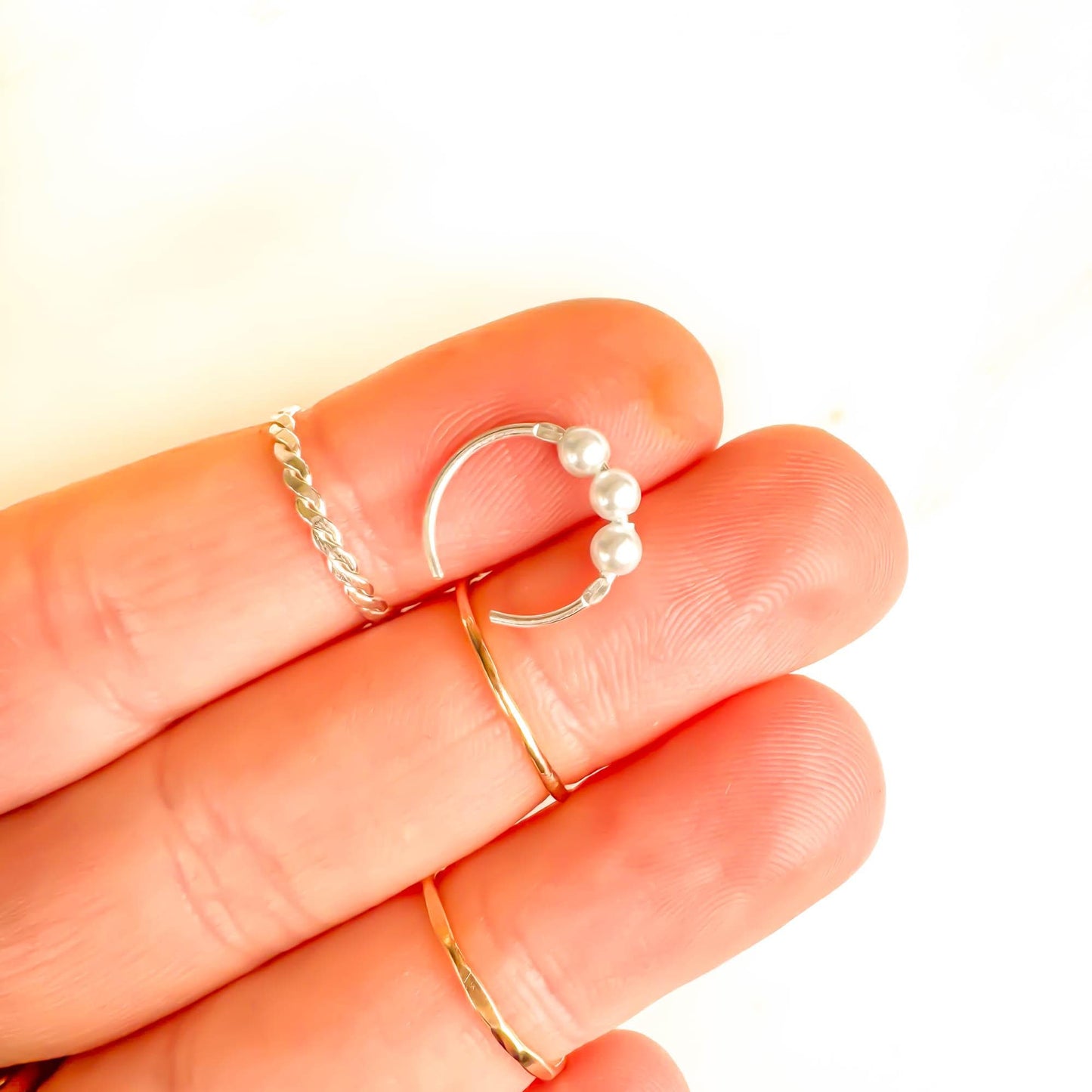 Pearl Ear Cuff, 14K Gold Filled