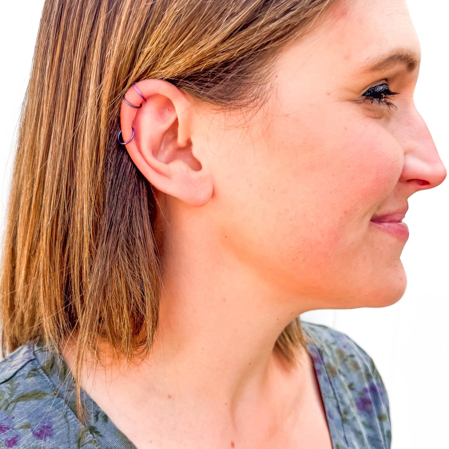 Purple & Midnight Mini Ear Cuffs