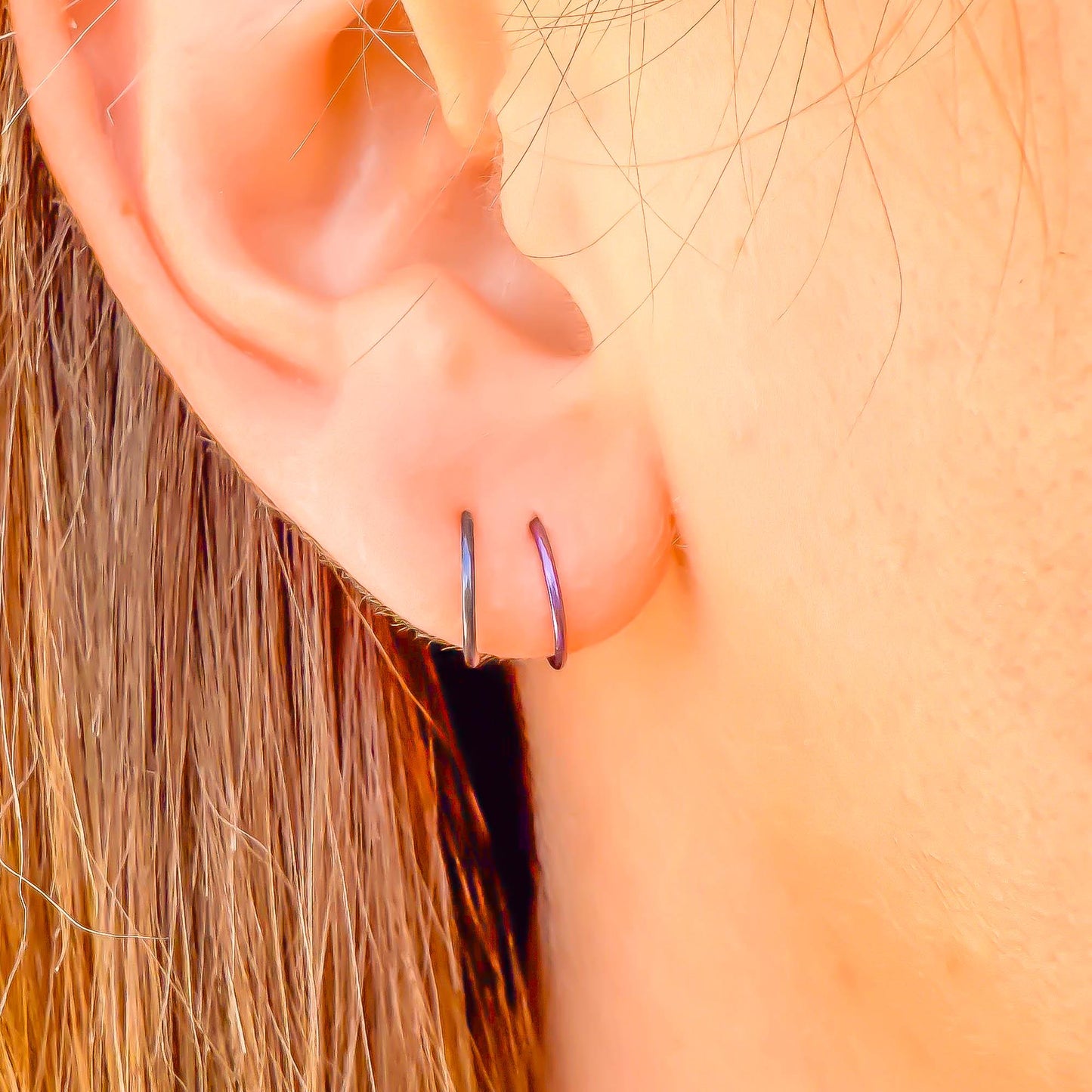 Purple & Midnight Niobium Continuous Hoops