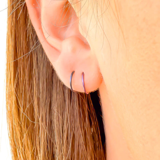 Purple & Midnight Niobium Continuous Hoops